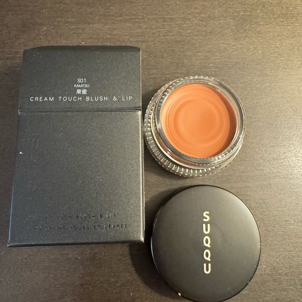 SUQQU Cream Touch Blush and Lip Stick 01 Kamitsu 7.3 g Full Size NIB